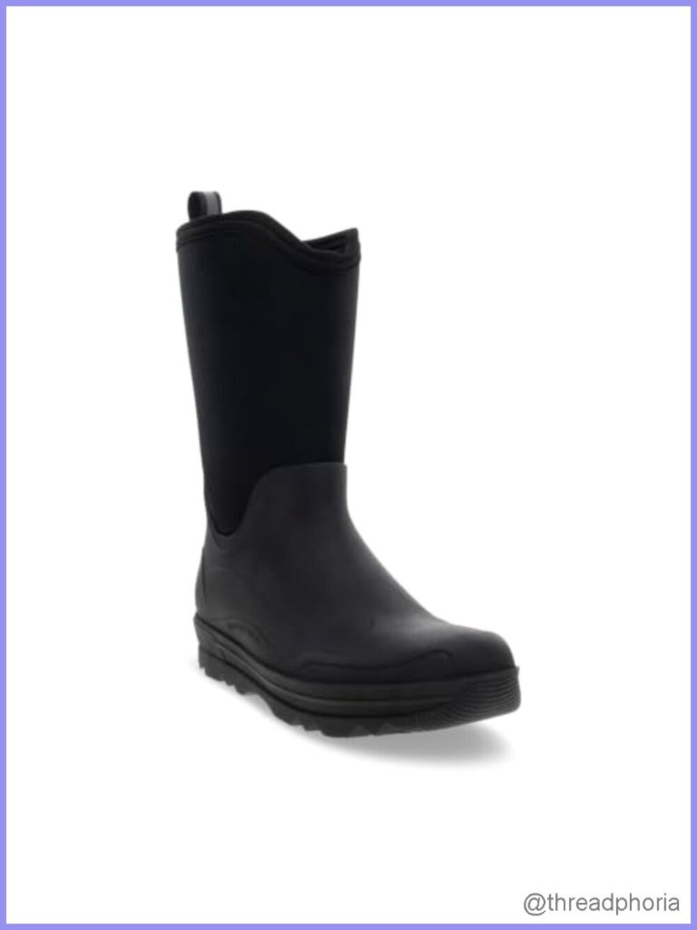 Waterproof Insulated Neoprene Snow Boot Mid-Calf Memory Foam